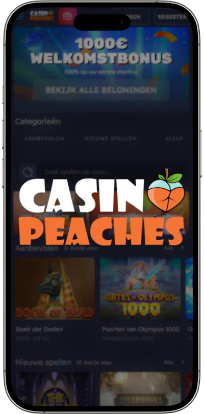 Casino Peaches mobiel casino op smartphone