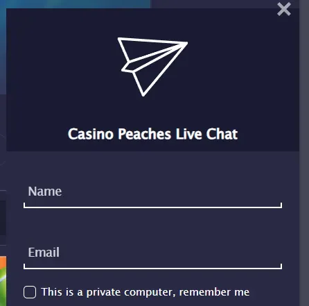 Klantenservice en ondersteuning bij Casino Peaches